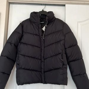 EXPRESS NWT Black puffer jacket